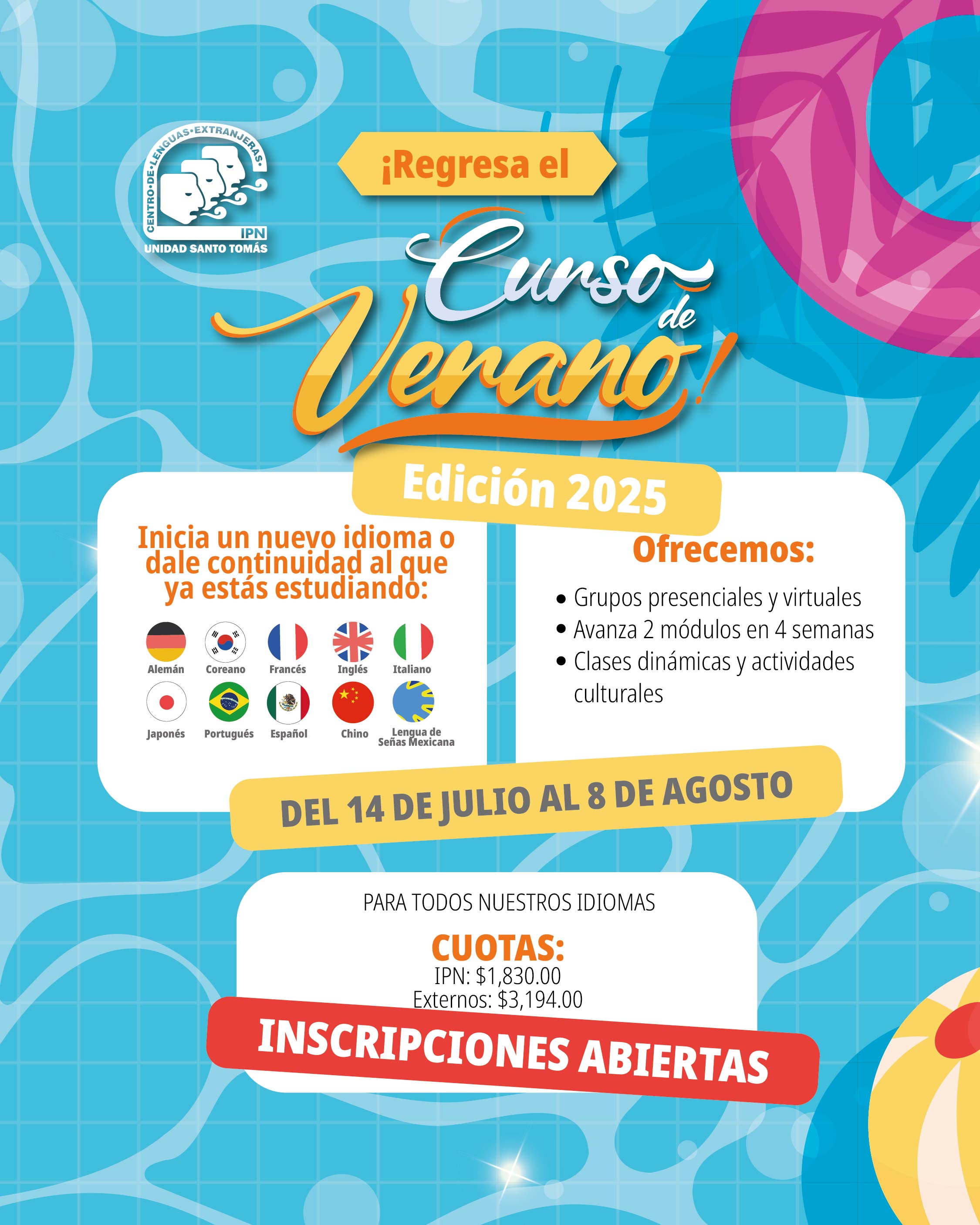 Curso de Verano CENLEX Santo Tomás
